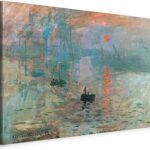 Impresión sol Naciente decorar lienzo claude monet